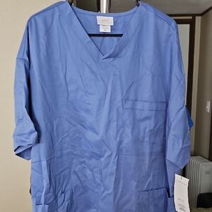 Barco Uniforms Essentials Blue Scrub Top